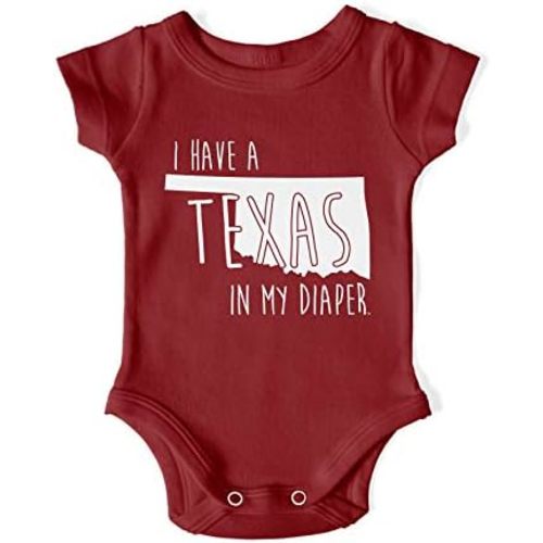 In My Diaper I Have A Texas - Oklahoma Rival Sports Fans Baby One Piece