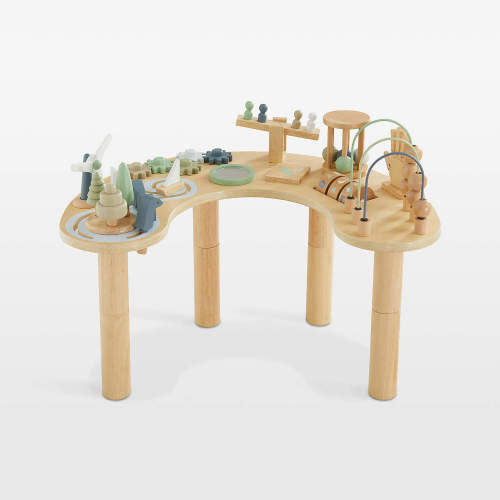 Wonder & Wise by Asweets Wooden Adjustable Toddler Activity Table