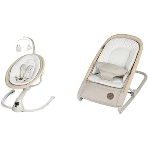 Maxi-Cosi Cassia Swing & Kori 2-in-1 Rocker Bundle, Classic Oat