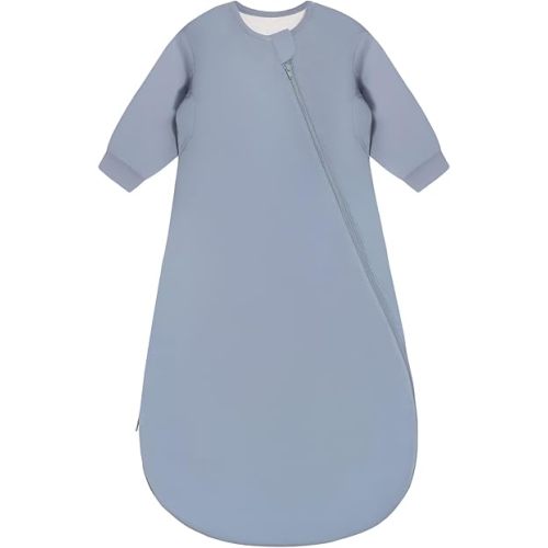 Kaiya Baby Unisex Sleeping Bag for Babies and Toddlers 1.0 Tog Sleep Sack 0-6Months, Baby Sleep Sack, Wearable Blanket Baby,One Piece Long Sleeves,Gifts for Baby