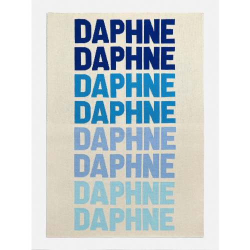 Ombre Name Custom Blanket - Tan/Blue