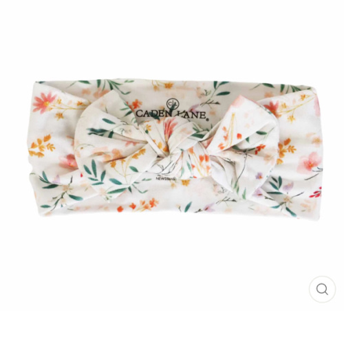 Winnie's Wildflowers Knit Large Bow Headwrap | Caden Lane