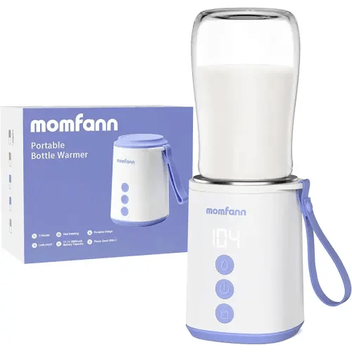 Portable Bottle Warmer, Travel Baby Bottle Warmer for Breastmilk On The Go, Leak-Proof, 2 Modes Fast Heating for Philips Avent, Dr. Brown, Lansinoh, Medela, Tommee Tippee, Comotomo