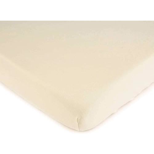 SheetWorld Playard Sheet 31 x 39 inches 100% Cotton Jersey Organic Ivory
