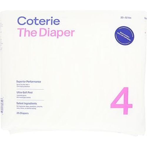 Coterie Size 4 Diapers, 25 CT