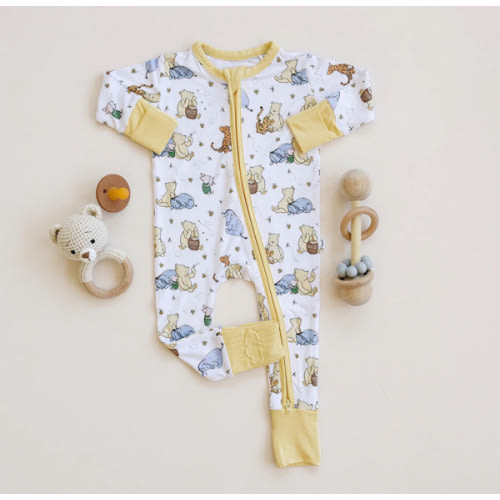100 Acre Snooze Yellow Zippie Jammie