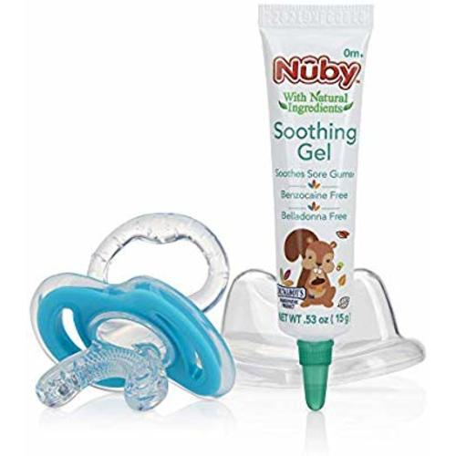 Dr. Talbot's Natural Soothing Gel for Sore Gums with Bonus Gum-EEZ Teether Combo, Benzocaine Free, Belladonna Free, 0.53 Fluid Ounce