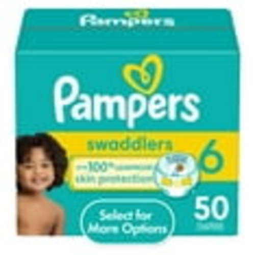 Pampers Swaddlers Baby Diapers Size 6, 50 Count (Select for More Options)