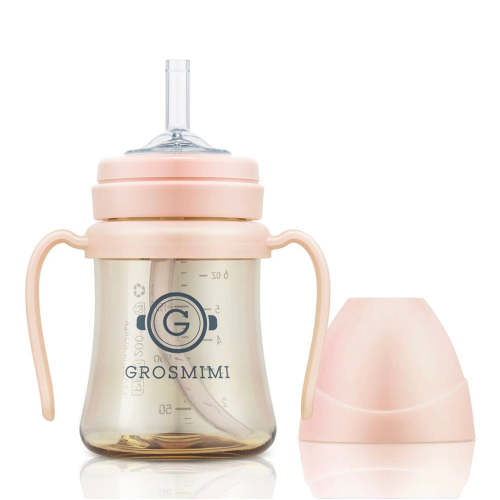 Grosmimi PPSU Straw Cup - 6oz (200ml) | Peach