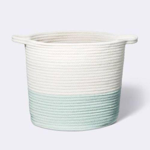 Coiled Rope Bin With Color Band - Cloud Island™ Mint