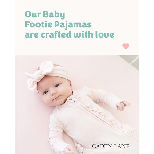 Amazon.com: Caden Lane Zippered Baby Footie Pajamas, Soft Onesie Bodysuit with Feet & Double Zipper for Easy Diaper Change, Infant, and Toddler Footed One-Piece Jumpsuit, Pale Pink, 6-12 Months : Clothing, Shoes & Jewelry