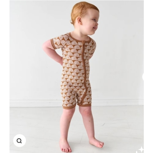 Rust Rainbows Shorty Zippy - Little Sleepies
