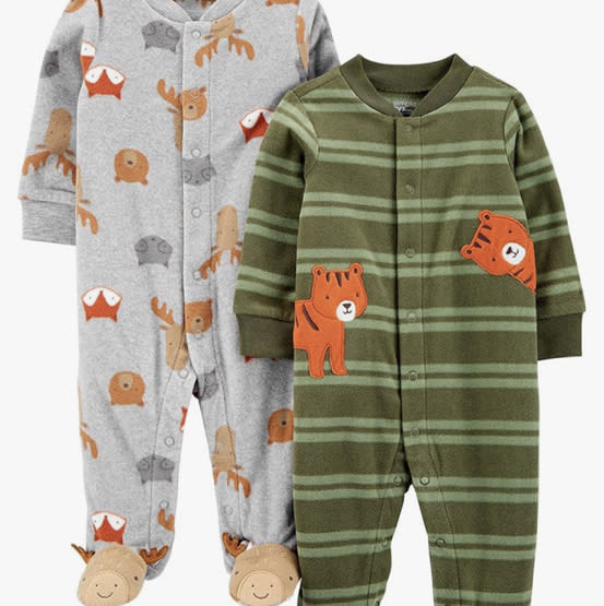 Simple Joys by Carter's baby-boys 2-pack Fleece Footed Sleep and PlayBaby and Toddler Sleepers