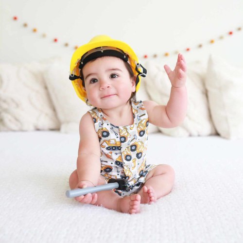 Sleeveless Snap Romper | Under Construction