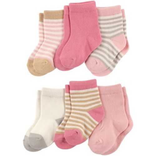 Touched by Nature Baby Girl Organic Cotton Socks, Girl Stripes, Size: 0-6 months