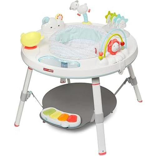 Skip Hop Baby Activity Center: Interactive Play Center with 3-Stage Grow-with-Me Functionality, 4mo+, Silver Lining Cloud