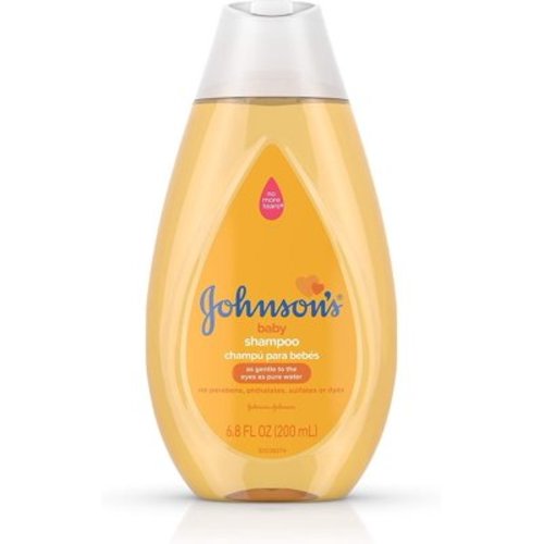 Johnson's Baby Tear Free Gentle Baby Shampoo, Free of Parabens, Phthalates, Sulfates and Dyes, Yellow, 6.76 Fl Oz