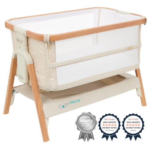 CoZee Breeze Plus Co-Sleeping Bassinet with Rocking Legs in Scandi Wal | iL Tutto