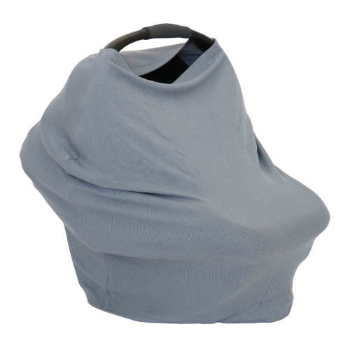 Dusty Denim Waffle Bamboo Multi-Use Stretchy Car Seat & Nursing Cover*