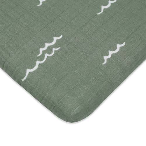 All-Stages Bassinet Sheet in GOTS Certified Organic Muslin Cotton