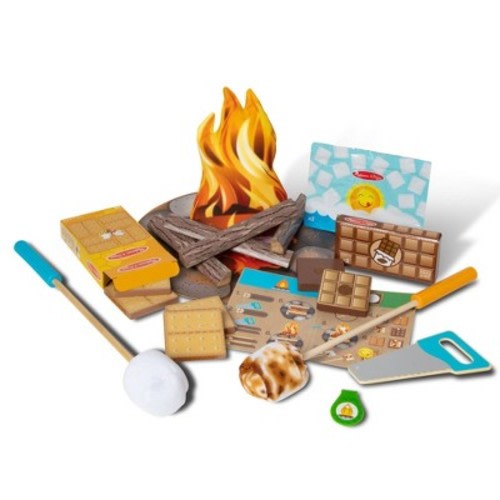 Melissa & Doug Let's Explore S'mores & More Campfire Play Set