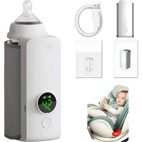 Portable Bottle Warmer for Travel, Fast Heating - Bottle Warmer for Breastmilk,Portable Milk Warmer with Super Fast Charging,Bottle Warmer On The Go-Instant Breastmilk (1 pcs)