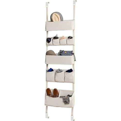 Honey-Can-Do 10-Pocket Over-The-Door Organizer, Natural SFT-08648 Natural