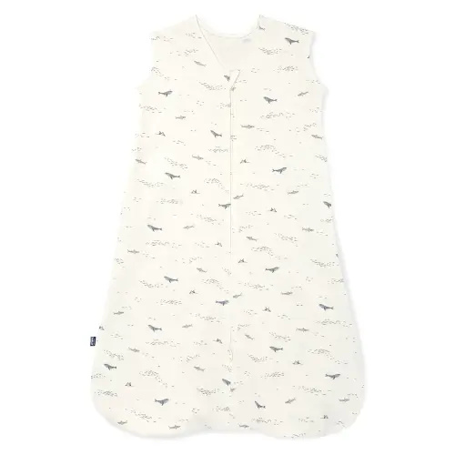 HALO SleepSack, 100% Cotton Wearable Blanket, Swaddle Transition Sleeping Bag, TOG 0.5, Ocean Life, Medium, 6-12 Months