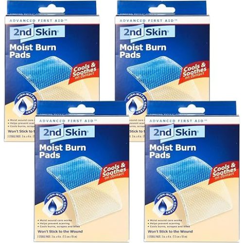 2nd Skin Moist Burn Pads 3 Inches X 4 Inches 3 Each (Pack of 4)