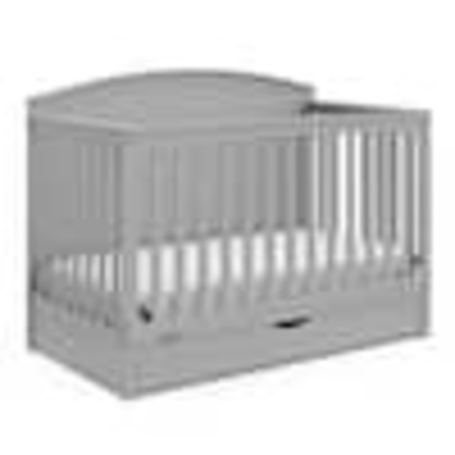 Graco Bellwood Pebble Gray 5-in-1 Convertible Crib with Drawer 04620-61F