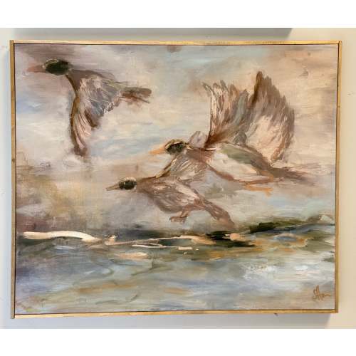 Morning Flight Giclee On Canvas