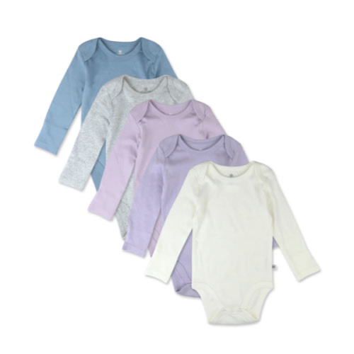 5-Pack Organic Cotton Long Sleeve Bodysuits | Honest Baby Clothing
