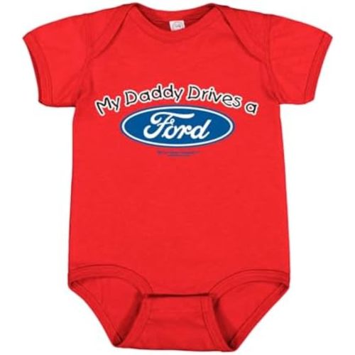 My Daddy Drives a Ford Cars and Trucks Baby Creeper Boys Girls Infant Bodysuit