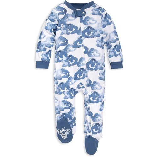 Burt's Bees Baby Boys' Sleep and Play Pjs, 100% Organic Cotton One-piece Zip Front Romper Jumpsuit Pajamas