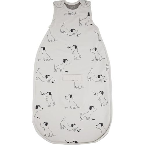 Woolino 4 Season Sleep Sack - Ultimate Merino Wool Sleeping Bag - Two-Way Zipper Adjustable Universal Size Sleep Sack for Baby (2-24 Months) - Puppy