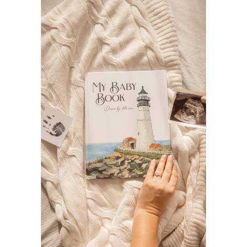 Nautical Baby Book Ocean Baby Memory Book Under the Sea Baby Shower Gift for New Mom Ocean Baby Book Newborn Gift Boy Baby First Year Book