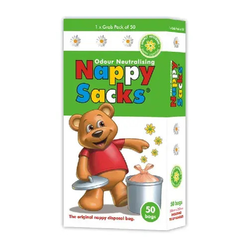Nappy Sacks Disposable Nappy Bags 50 Pack | Baby Bunting AU