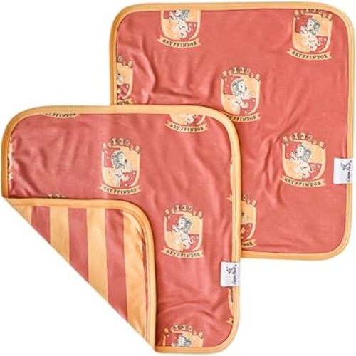 Copper Pearl Baby Security Blanket Set of 2 - Portable Size for Self-Soothing On-The-Go, Ideal Baby Blankets for Boys and Girls, Ultra-Soft, and Gift-Ready Loveys - Gryffindor™
