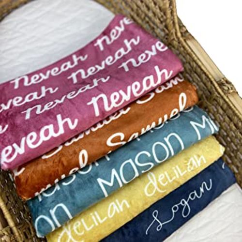 Personalized Name Kids Blankets for Girls and Boys with Name - Throw Name Blanket - Personalized Custom Throw Blanket - Personalized Kids Gift