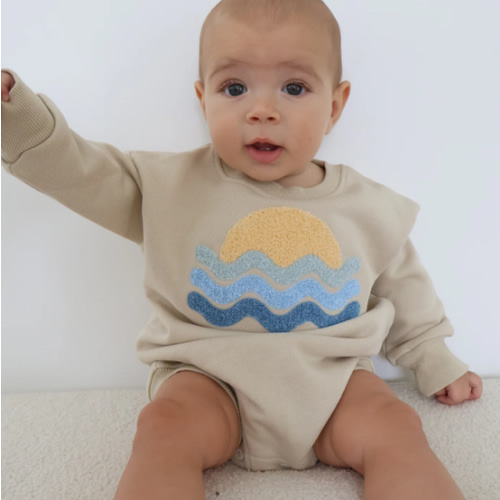 Sunset Bubble Romper