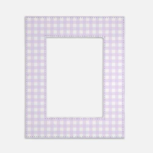 Purple Gingham Photo Frame | Lavender Photo Frame | Easter Photo Frame | Easter Decor | Memory Size 8X10 Holds 5X7 Photo
