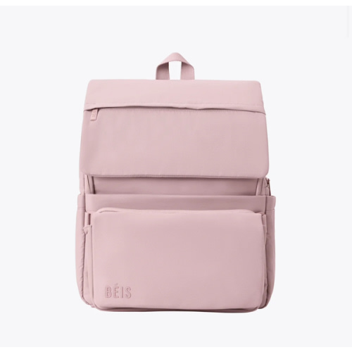 BÉIS 'The Ultimate Diaper Backpack' in Atlas Pink - Best Pink Backpack Diaper Bag