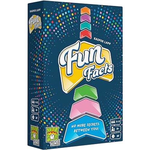 Fun Facts Party Game | Cooperative Trivia / Strategy / Fun Family Game| Ages 8+ | 4-8 Players | Average Playtime 30 Minutes | Made by Repos Production