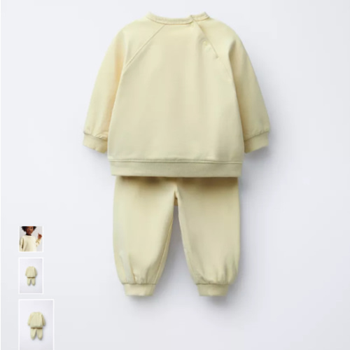 SWEATSHIRT AND JOGGER PANTS SET - Yellow | ZARA United States