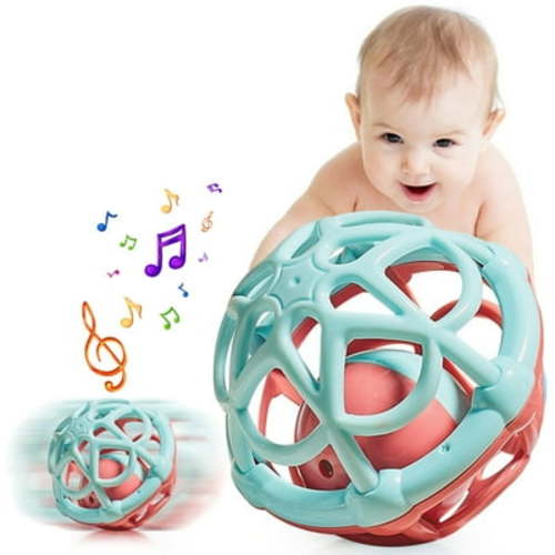Baby Montessori Sensory Toys for 0-6 6-12 Months, Baby Teether Teething Toys for Babies 0 3 6 9 12 18 Months, Newborn Infant Learning Developmental Toys Gifts for 1 2 Year Old Boys Girls,Blue