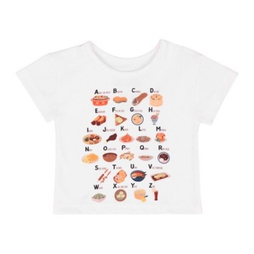 Mixed Up Clothing Infant The Baby Alphabet Tee - White - 3 Months