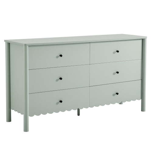 Modway Emmeline Scalloped 6-Drawer Dresser