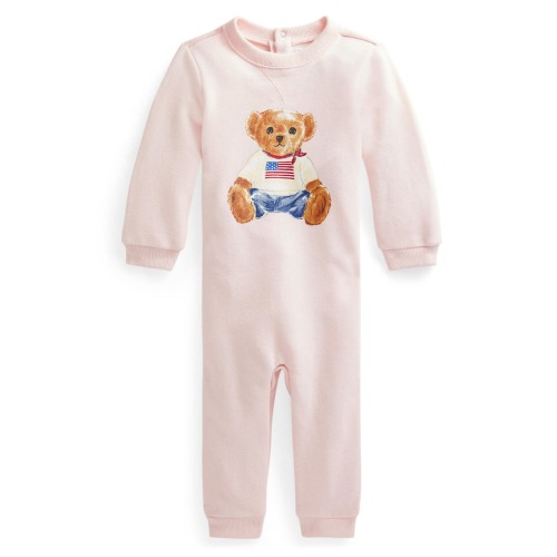 Polo Bear Graphic Fleece Romper, 3M
- Only a few left