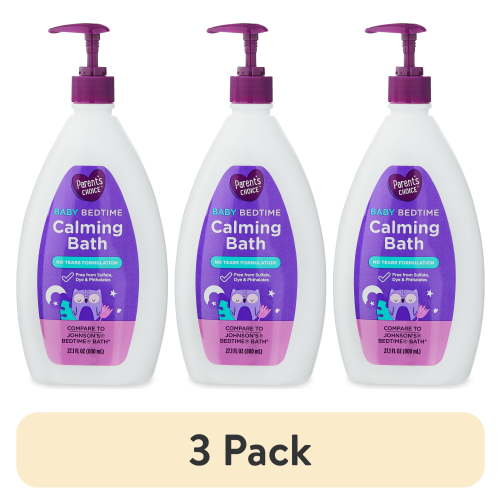(3 pack) Parent's Choice Baby Bedtime Calming Bath, 27.1 oz
