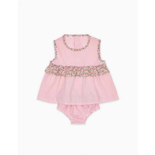 Patchwork Ruffle Top + Bloomer Set in Liberty Fragoline